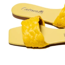 Flats-L'INTERVALLE Gella Yellow Rafia