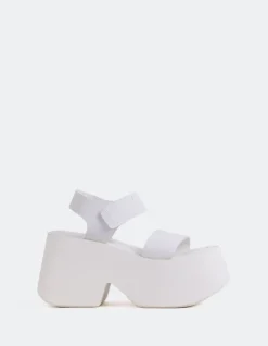 Platform-L'INTERVALLE Gentil White Leather
