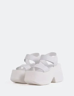 Platform-L'INTERVALLE Gentil White Leather
