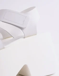 Platform-L'INTERVALLE Gentil White Leather