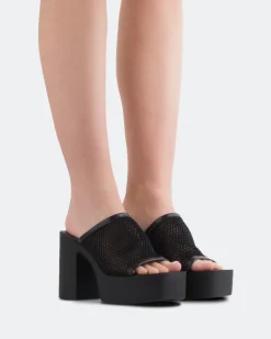 Platform-L'INTERVALLE Genuine Black Crochet