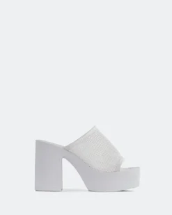 Platform-L'INTERVALLE Genuine White Crochet
