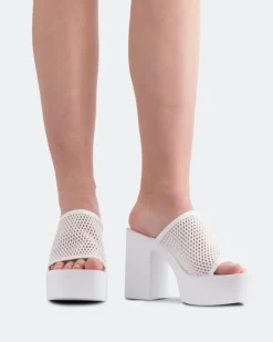Platform-L'INTERVALLE Genuine White Crochet