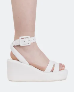 Wedges-L'INTERVALLE Geralda White Leather