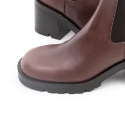 Chelsea|Ankle Boots-L'INTERVALLE Germains Brown Leather