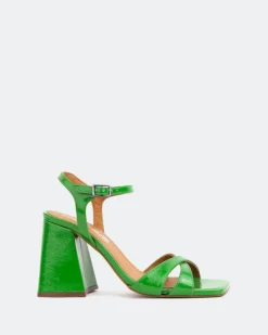 High Heels-L'INTERVALLE Giligan, Green Naplack/Naplack Vert