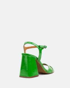 High Heels-L'INTERVALLE Giligan, Green Naplack/Naplack Vert