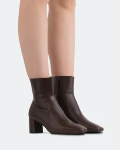 Ankle Boots-L'INTERVALLE Gillian Brown Leather