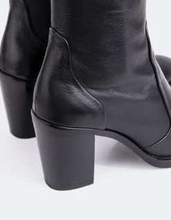 Ankle Boots-L'INTERVALLE Giove Black Leather