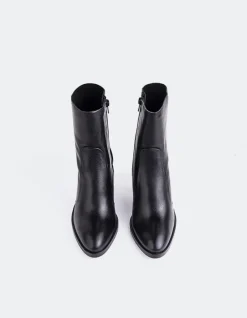 Ankle Boots-L'INTERVALLE Giove Black Leather