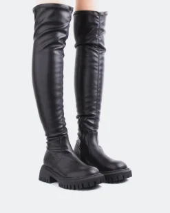 Over-the-knee|Stretch-L'INTERVALLE Gironde Black Stretch