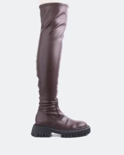 Over-the-knee|Stretch-L'INTERVALLE Gironde Brown Stretch
