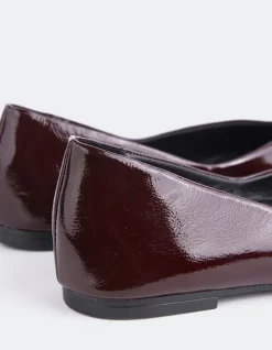 Ballerinas-L'INTERVALLE Glissandra Burgundy Patent