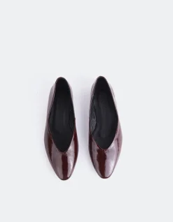 Ballerinas-L'INTERVALLE Glissandra Burgundy Patent