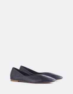 Ballerinas-L'INTERVALLE Glissandra Navy Leather