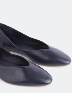 Ballerinas-L'INTERVALLE Glissandra Navy Leather