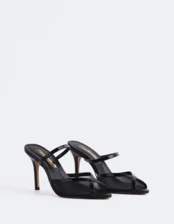 High Heels|Mules-L'INTERVALLE Gloxinia Black Leather
