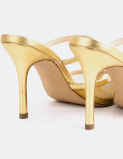 High Heels|Mules-L'INTERVALLE Gloxinia Gold Metal