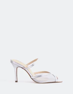 High Heels|Mules-L'INTERVALLE Gloxinia Silver Metal