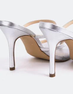 High Heels|Mules-L'INTERVALLE Gloxinia Silver Metal