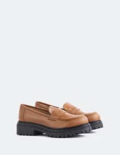 Loafers-L'INTERVALLE Goffredo Tan Leather