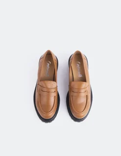 Loafers-L'INTERVALLE Goffredo Tan Leather