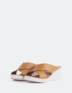 Wedges-L'INTERVALLE Govina Tan Leather