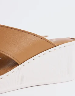 Wedges-L'INTERVALLE Govina Tan Leather