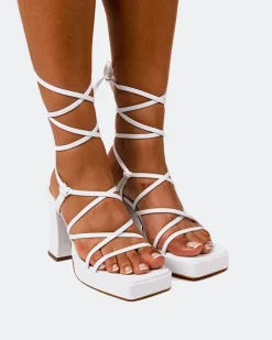 Platform|Strappy-L'INTERVALLE Grande White Leather
