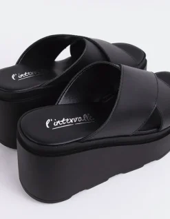 Platform-L'INTERVALLE Grateful Black Leather