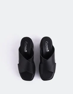Platform-L'INTERVALLE Grateful Black Leather