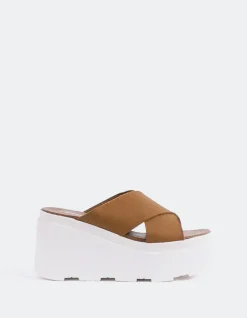 Platform-L'INTERVALLE Grateful Brown Leather