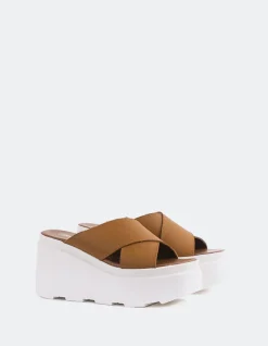 Platform-L'INTERVALLE Grateful Brown Leather