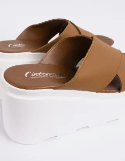 Platform-L'INTERVALLE Grateful Brown Leather