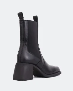 Chelsea|Ankle Boots-L'INTERVALLE Griff Black Leather