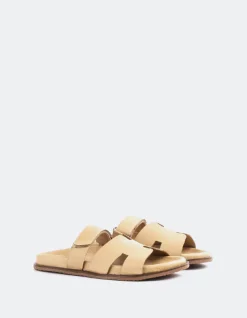 Flats-L'INTERVALLE Gustave Camel Leather