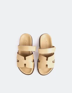 Flats-L'INTERVALLE Gustave Camel Leather