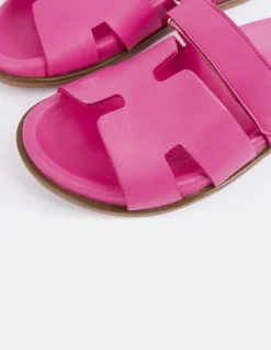 Flats-L'INTERVALLE Gustave Fuchsia Leather