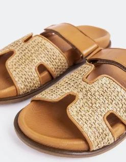 Flats-L'INTERVALLE Gustave Tan Raffia