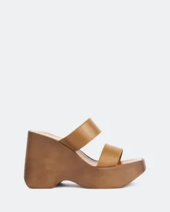 Wedges-L'INTERVALLE Hadid Tan Leather