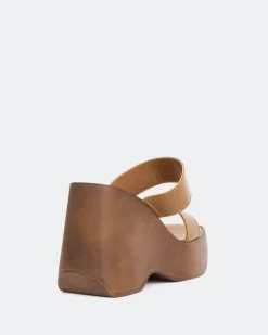 Wedges-L'INTERVALLE Hadid Tan Leather