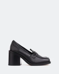 Loafers-L'INTERVALLE Handel Black Leather