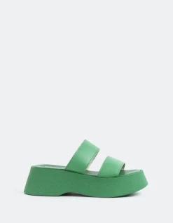 Platform-L'INTERVALLE Happy Green Leather