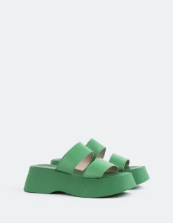 Platform-L'INTERVALLE Happy Green Leather
