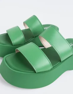 Platform-L'INTERVALLE Happy Green Leather