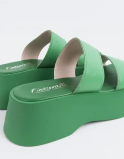 Platform-L'INTERVALLE Happy Green Leather