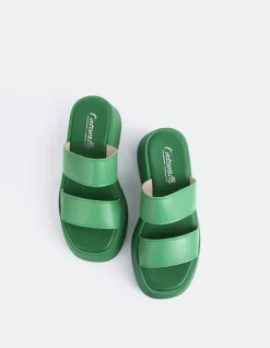 Platform-L'INTERVALLE Happy Green Leather