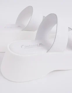 Platform-L'INTERVALLE Happy White Leather