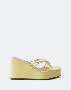 Wedges-L'INTERVALLE Harmonia Yellow Leather