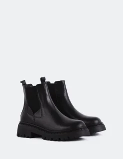 Chelsea|Ankle Boots-L'INTERVALLE Hayes Black Leather